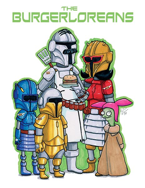 Burgerloreans - Bob's Burgers/Mandalorian Mashup