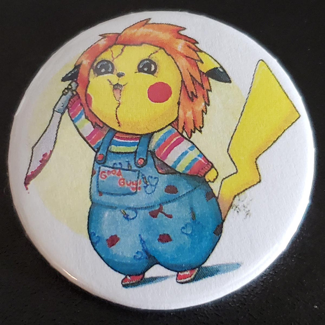 Chuckychu - Horrochu Button Pin