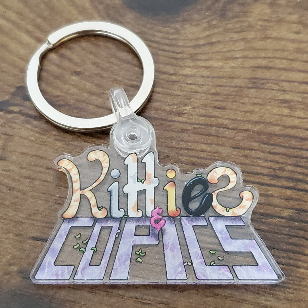 Kitties and Copics Fan Acrylic Key Chain