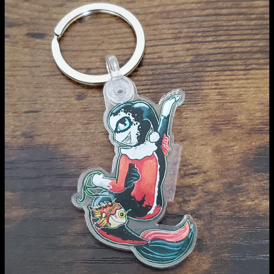 Harley Quinn Mer-may Acrylic Key Chain