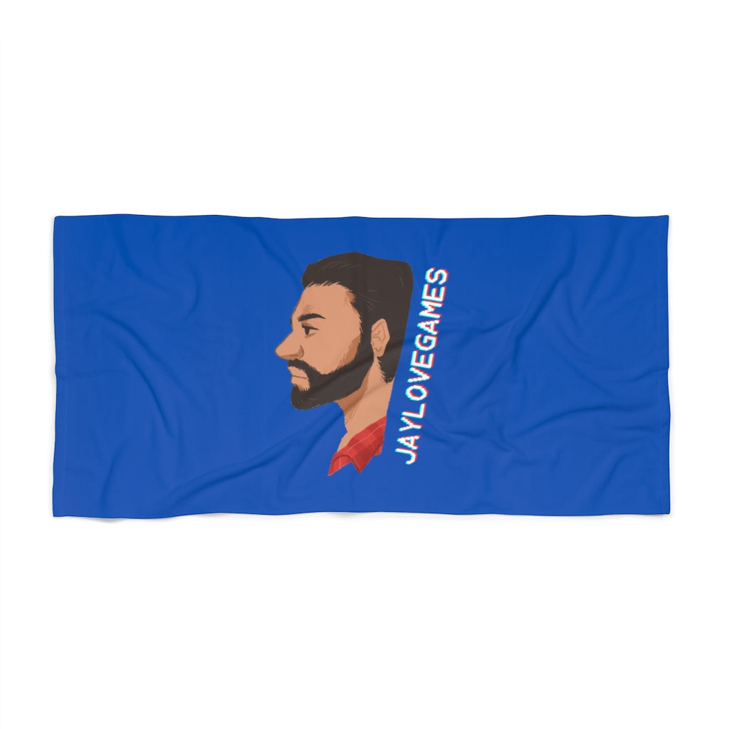 Jaylovegames's logo Beach Towel