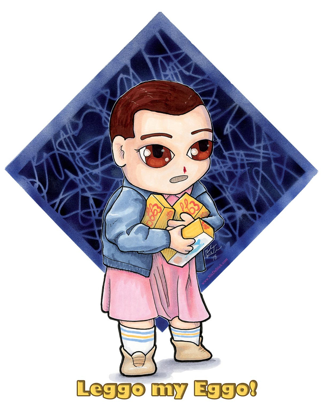 Stranger Things 11 Art Print