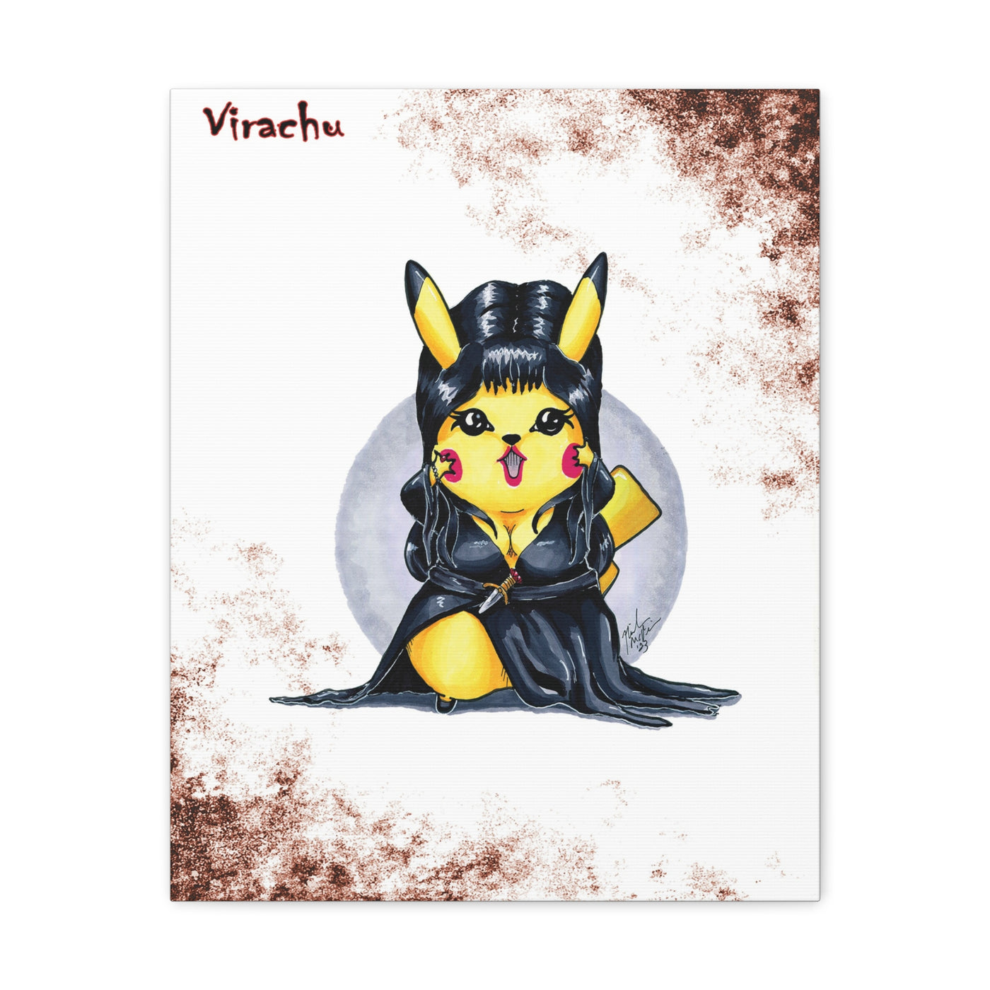 Virachu - Horrorchu Mashup Canvas Print