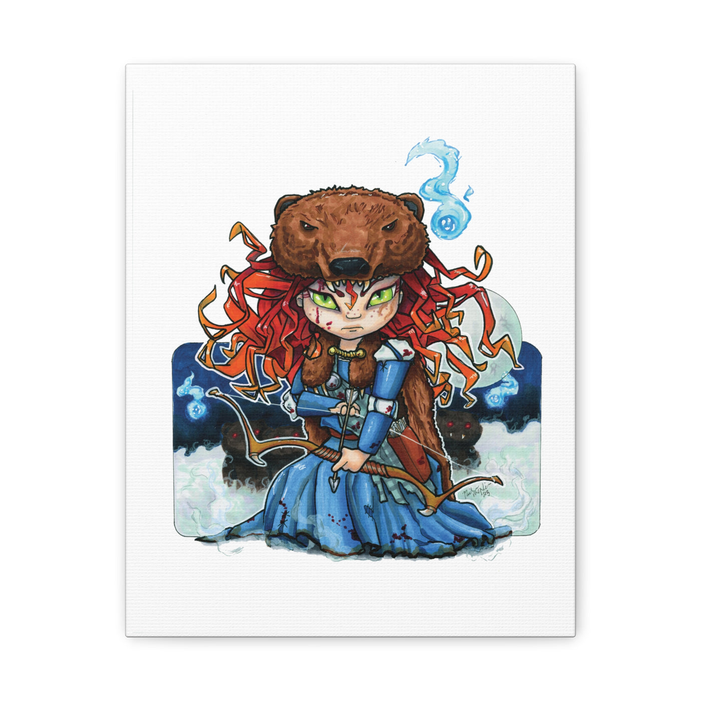 The Bear Queen - Scary Tales Series 3 Canvas Print