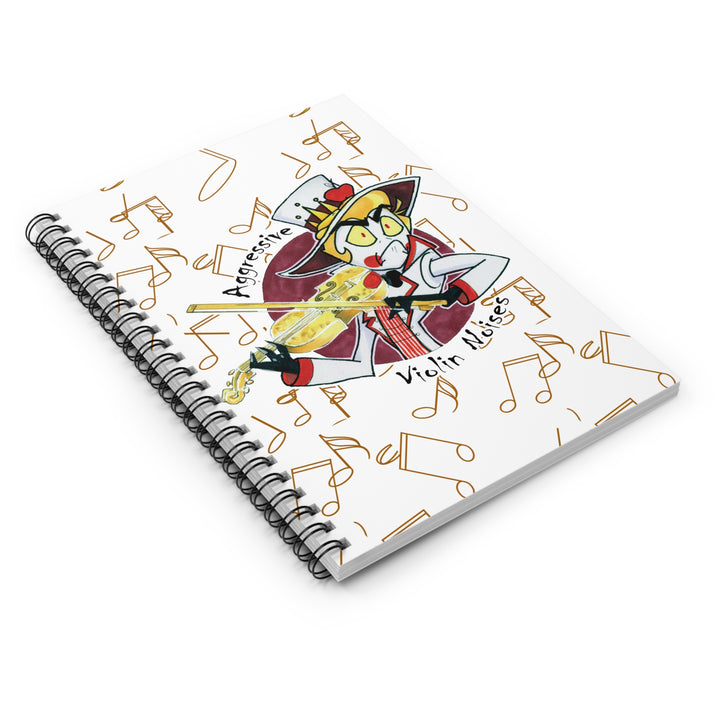Aggressive Violin Noises Spiral Notebook - 'Aggressive Violin Noises' Design