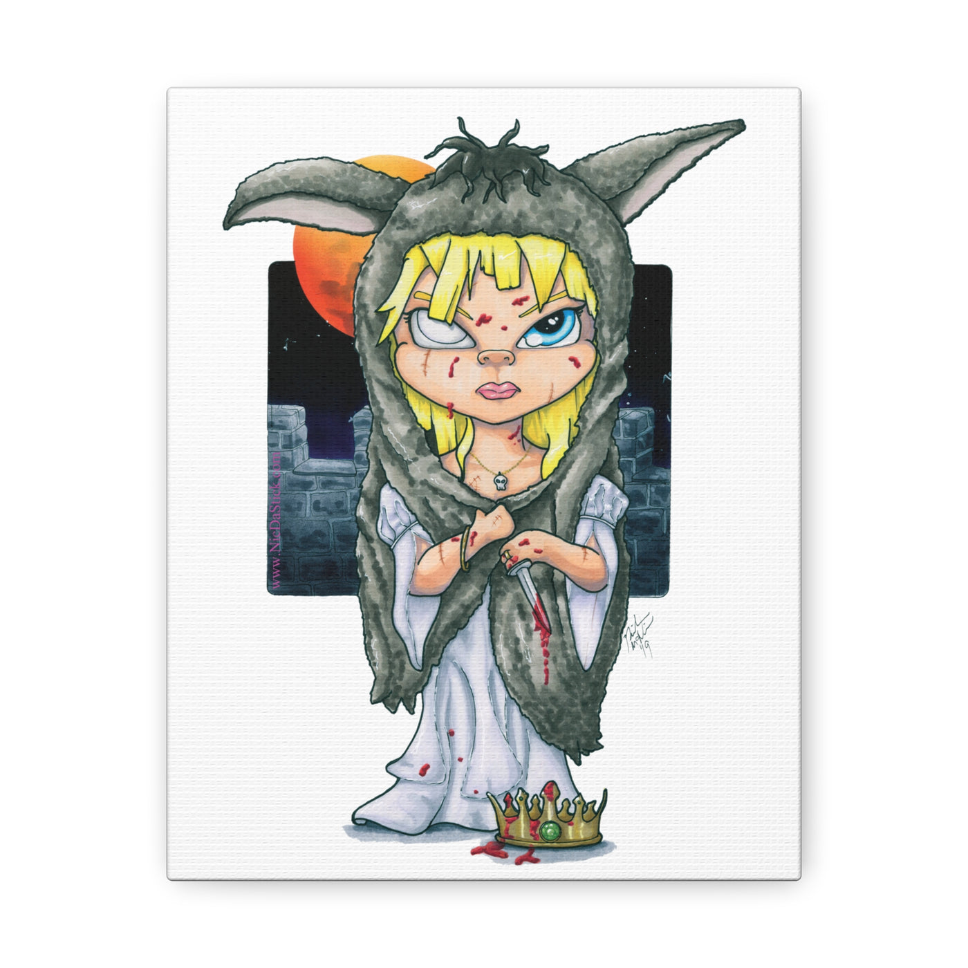 Donky Skin - Scary Tales Series 2 Canvas Print