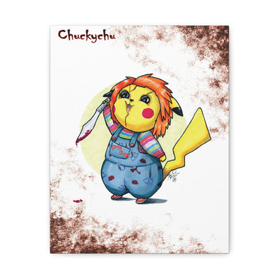 Chuckychu - Horrorchu Mashup Canvas Print