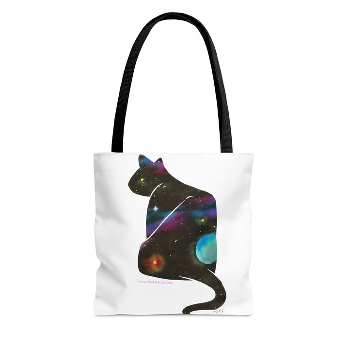 Space Silohcat AOP Tote Bag