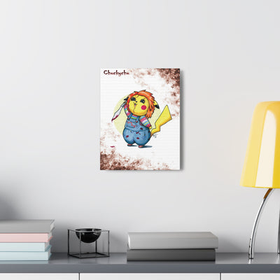 Chuckychu - Horrorchu Mashup Canvas Print