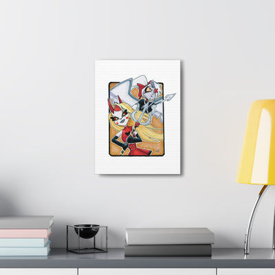 Battle Angels Fan Canvas Print