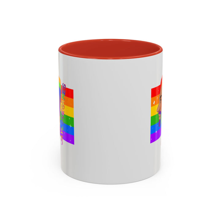 Pride 2026 Jaylovegames Accent Coffee Mug — 'Jaylovepride'  (11/15oz)