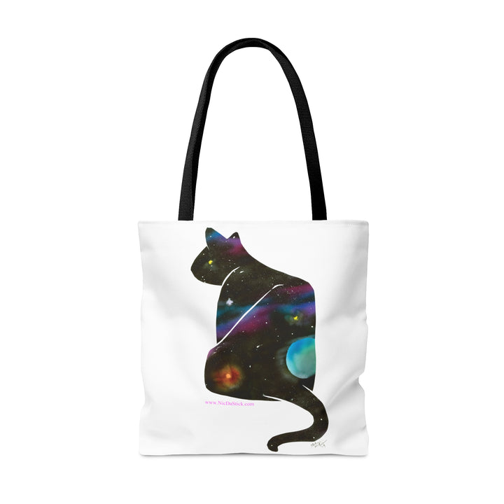Space Silohcat AOP Tote Bag