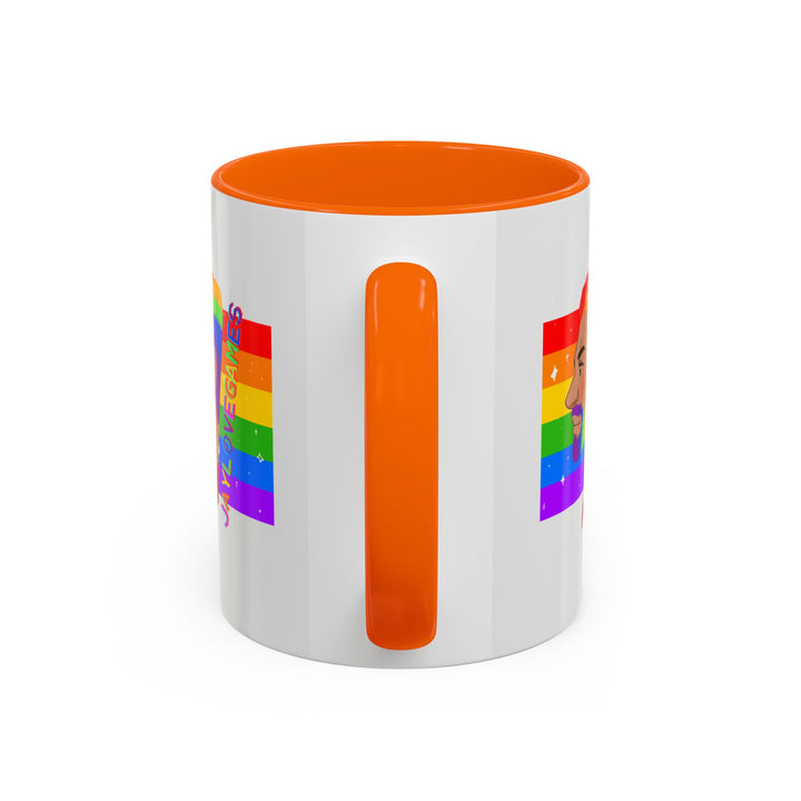 Pride 2026 Jaylovegames Accent Coffee Mug — 'Jaylovepride'  (11/15oz)