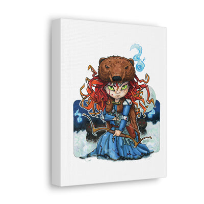 The Bear Queen - Scary Tales Series 3 Canvas Print
