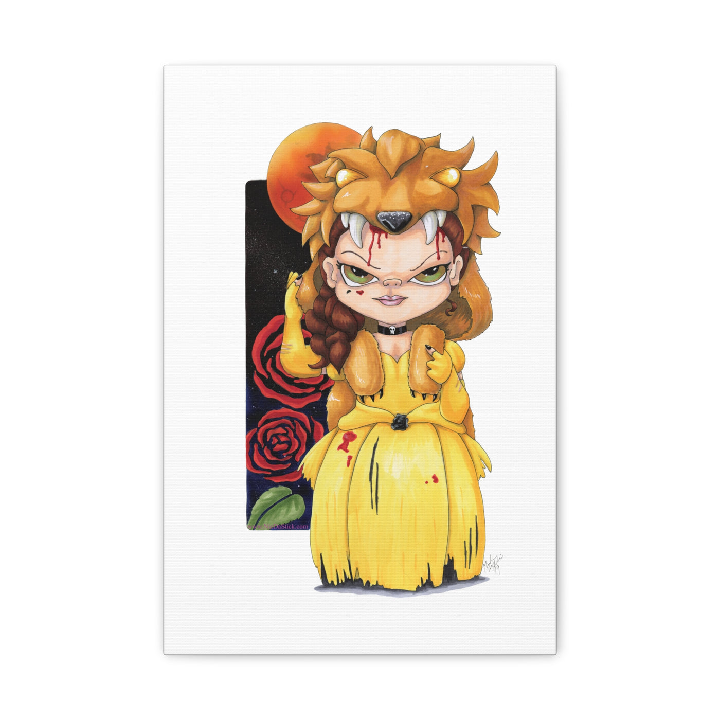 Beauty the Beast - Scary Tales Series 1 Canvas Print