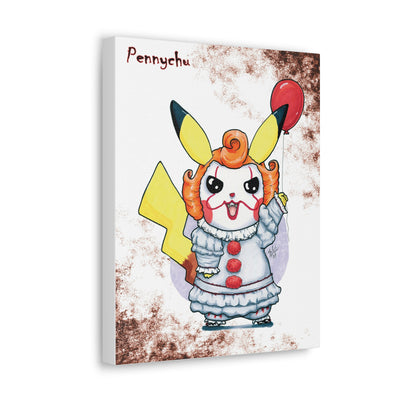 Pennychu - Horrorchu Mashup Canvas Print