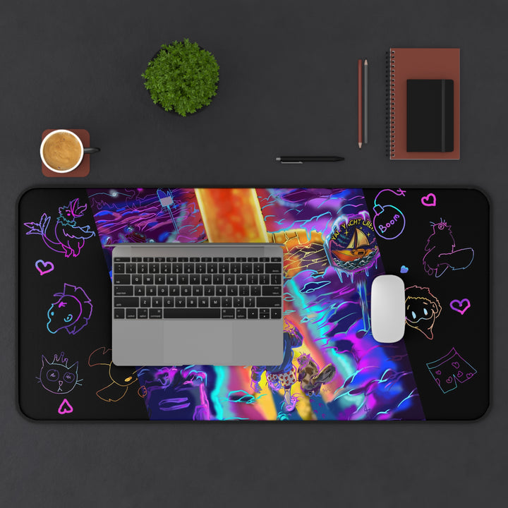 DCC Neon Doodle Portal Desk Mat