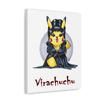 Virachu - Horrorchu Mashup Canvas Print  w/Text