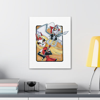 Battle Angels Fan Canvas Print