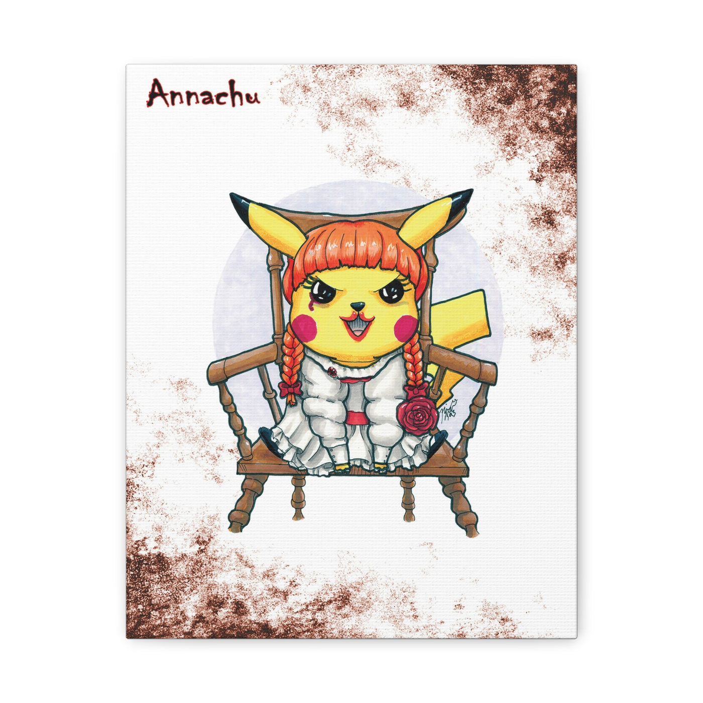 Annachu - Horrorchu Mashup Canvas Print