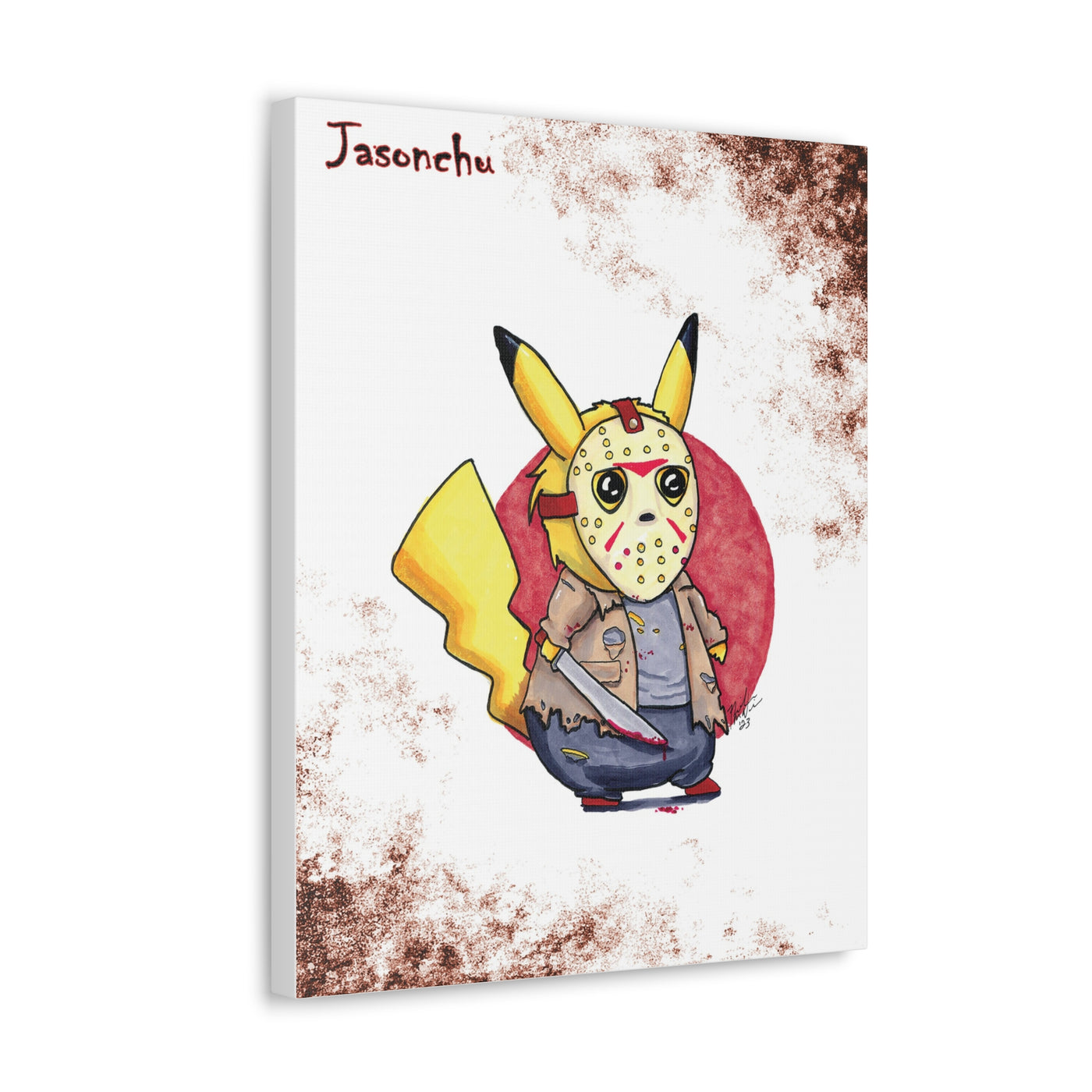 Jasonchu - Horrorchu Mashup Canvas Print