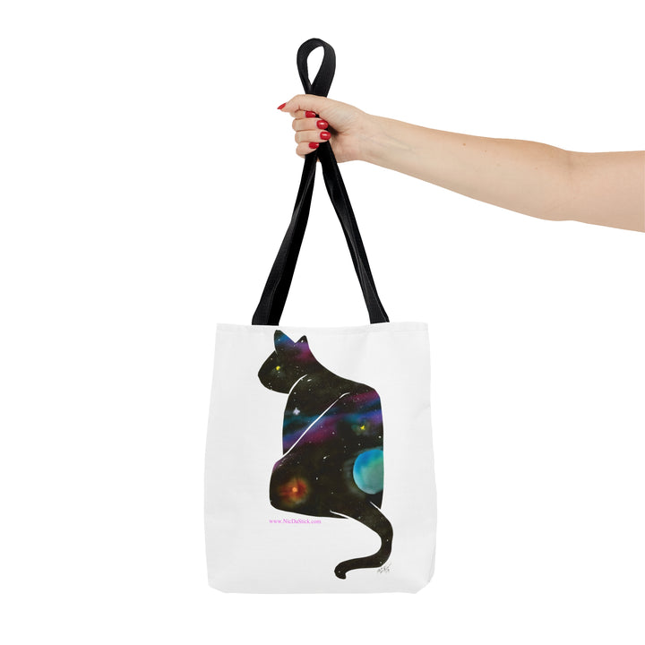 Space Silohcat AOP Tote Bag