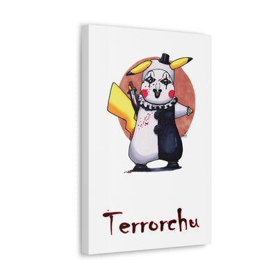 Terrorchu - Horrorchu Mashup Canvas Print  w/Text