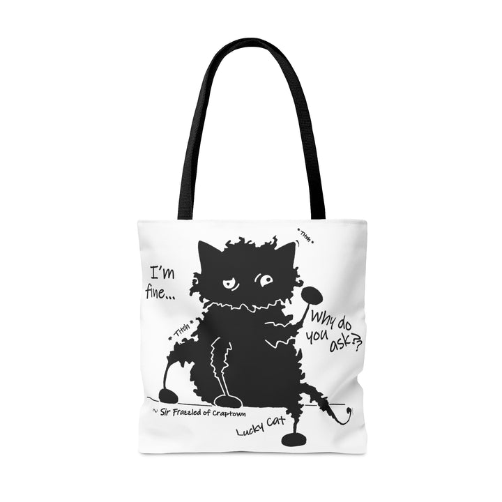 Lucky Cat - Sir Frazzled of Craptown AOP Tote Bag
