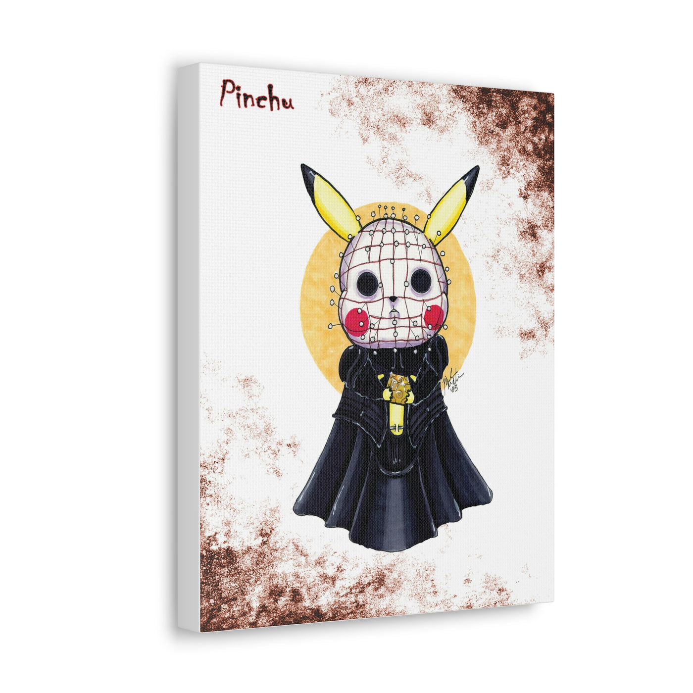 Pinchu - Horrorchu Mashup Canvas Print