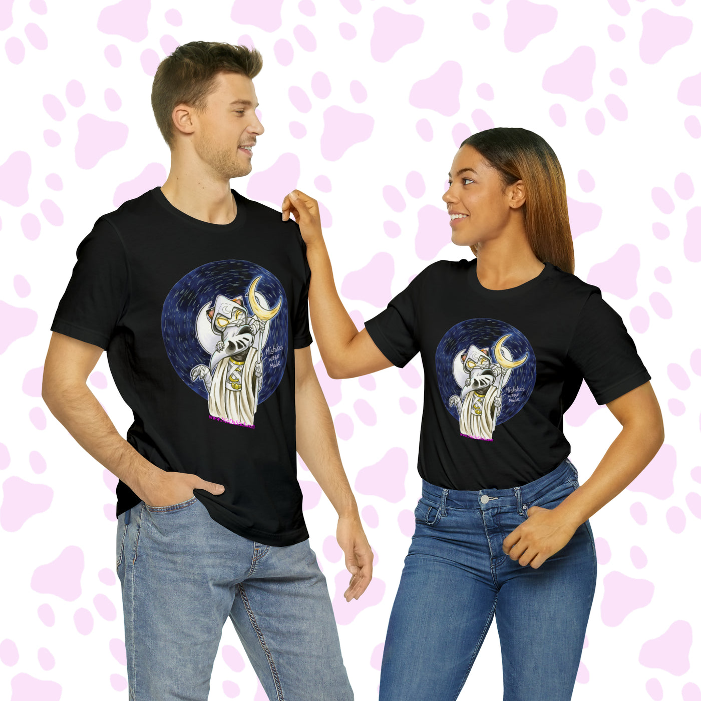 Moon Kitty - Mistakes where made - Unisex Jersey Short Sleeve Tee