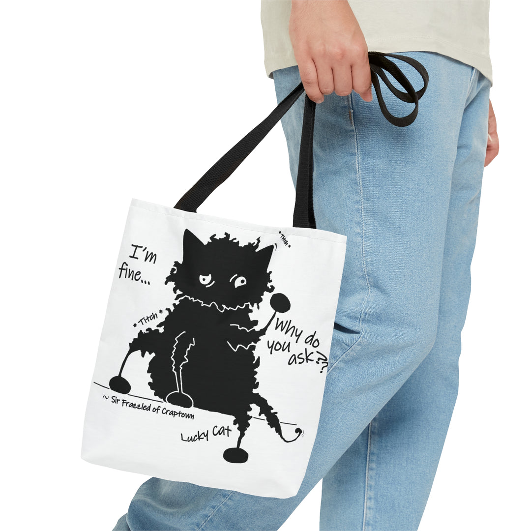 Lucky Cat - Sir Frazzled of Craptown AOP Tote Bag
