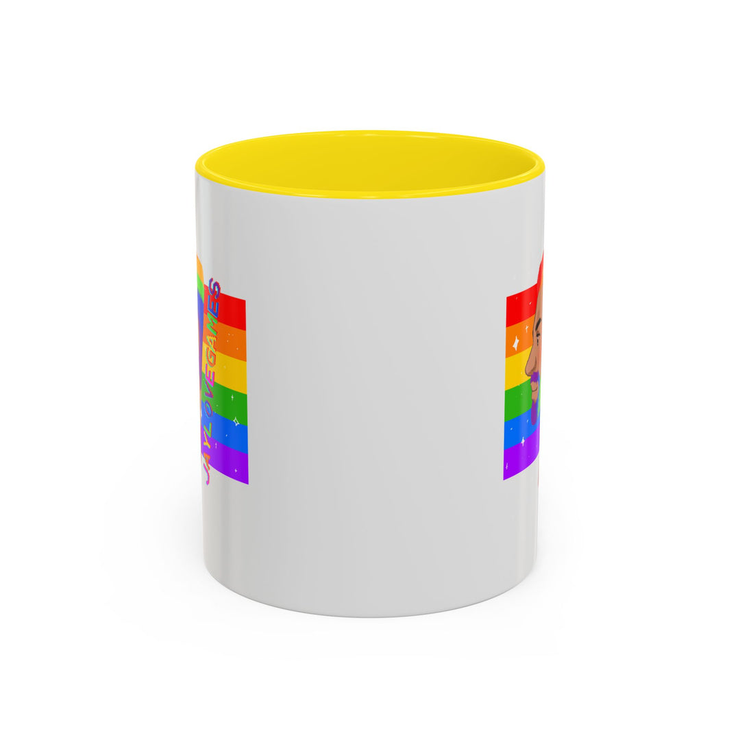 Pride 2026 Jaylovegames Accent Coffee Mug — 'Jaylovepride'  (11/15oz)