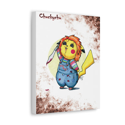 Chuckychu - Horrorchu Mashup Canvas Print