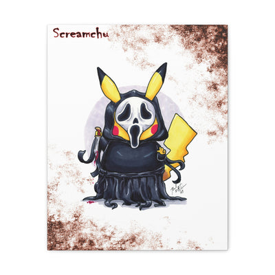 Screamchu - Horrorchu Mashup Canvas Print