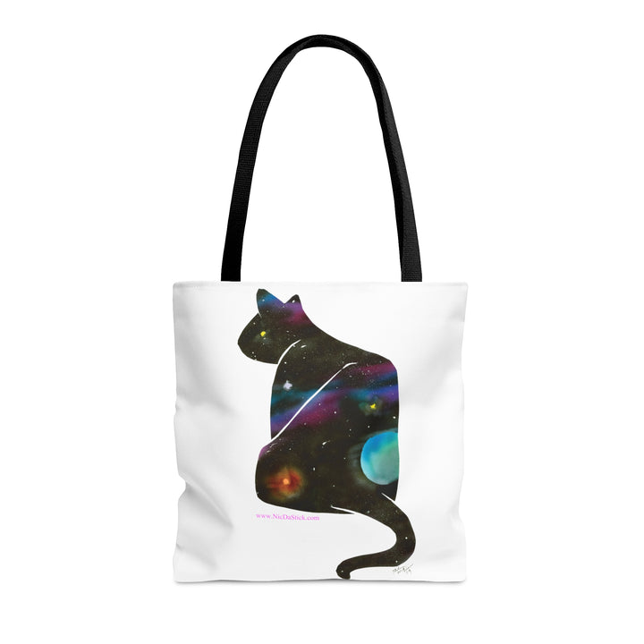 Space Silohcat AOP Tote Bag