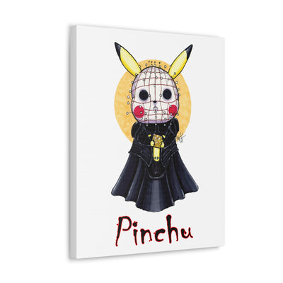 Pinchu - Horrorchu Mashup Canvas Print  w/Text