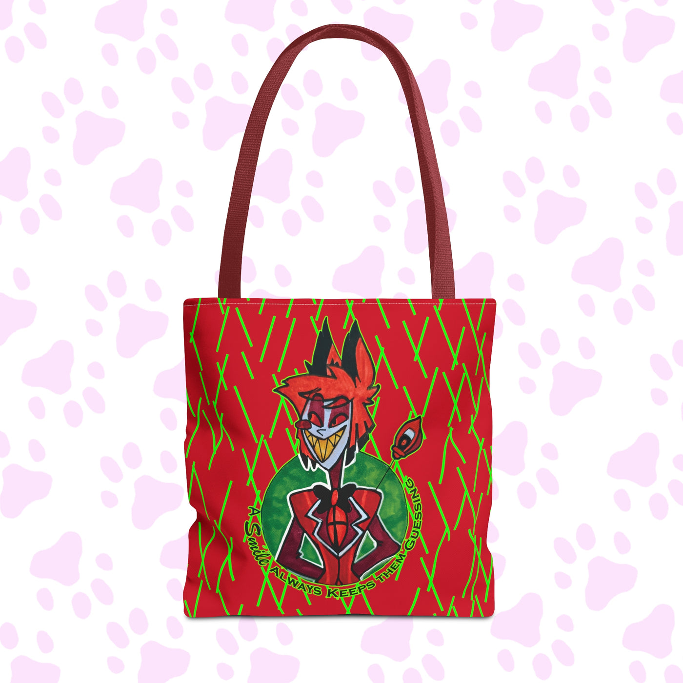 Allistor - A Smile Always Keeps them Guessing Tote Bag (AOP) - Stitches