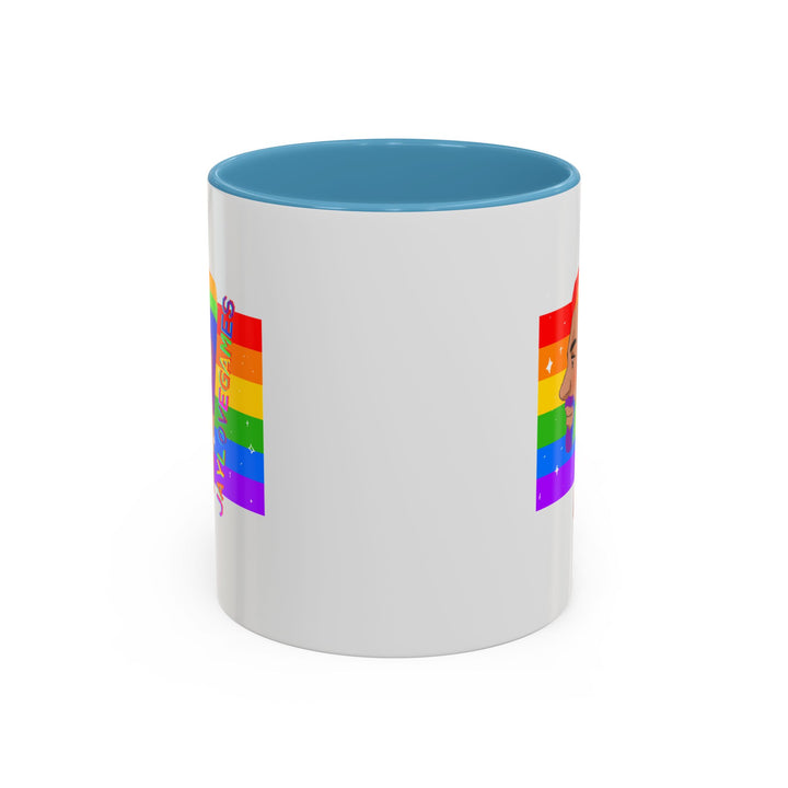 Pride 2026 Jaylovegames Accent Coffee Mug — 'Jaylovepride'  (11/15oz)