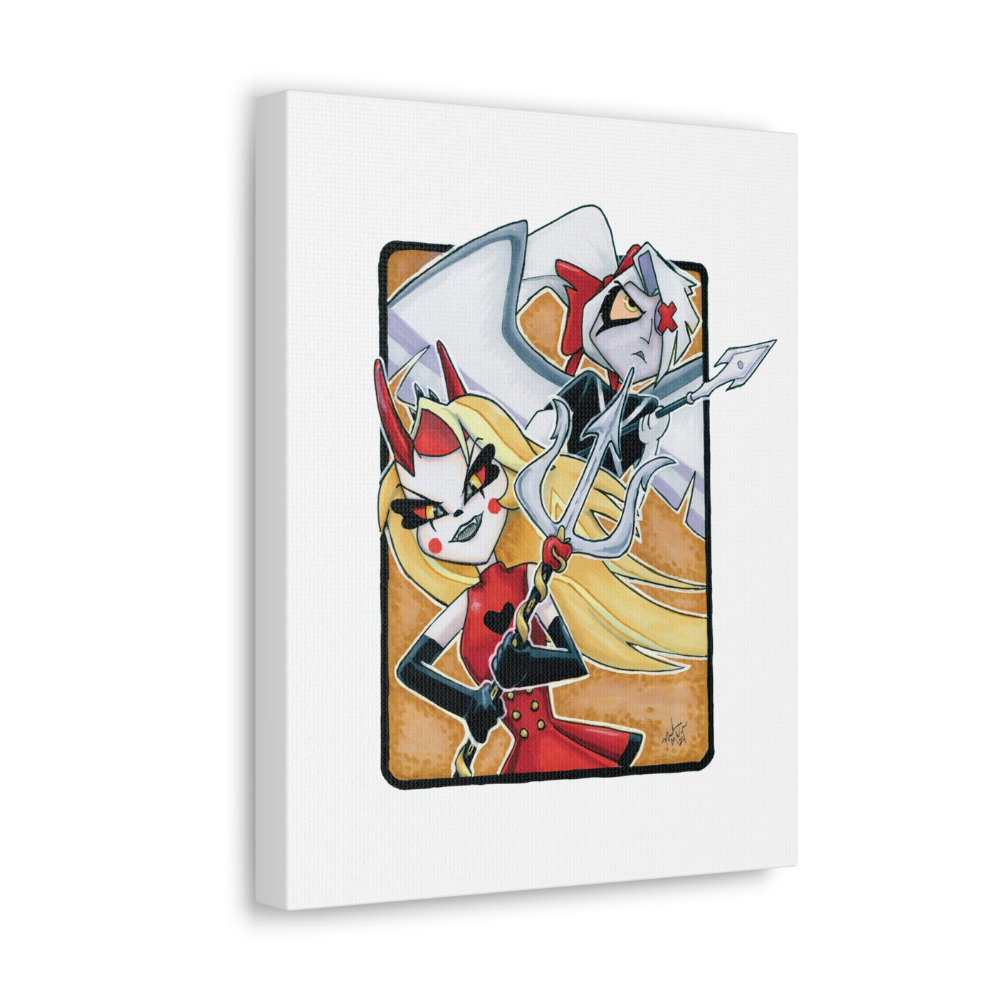 Battle Angels Fan Canvas Print