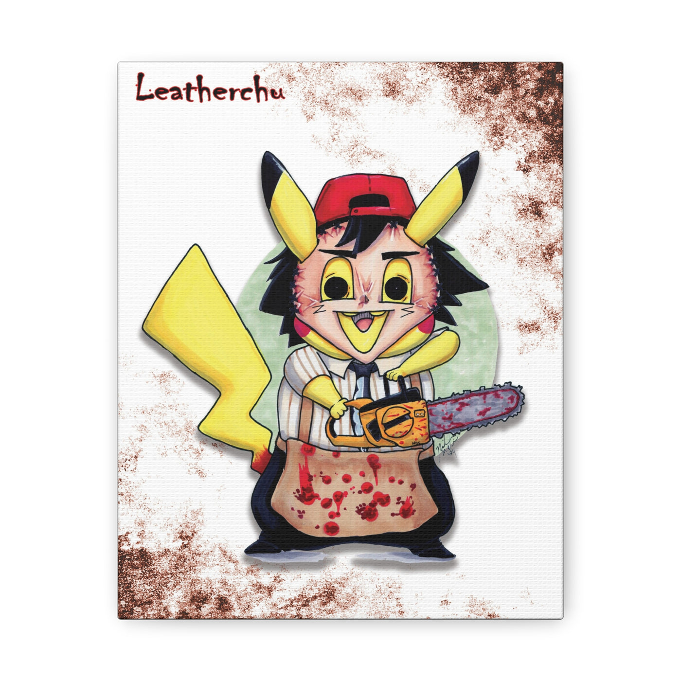 Leatherchu - Horrorchu Mashup Canvas Print Series 2