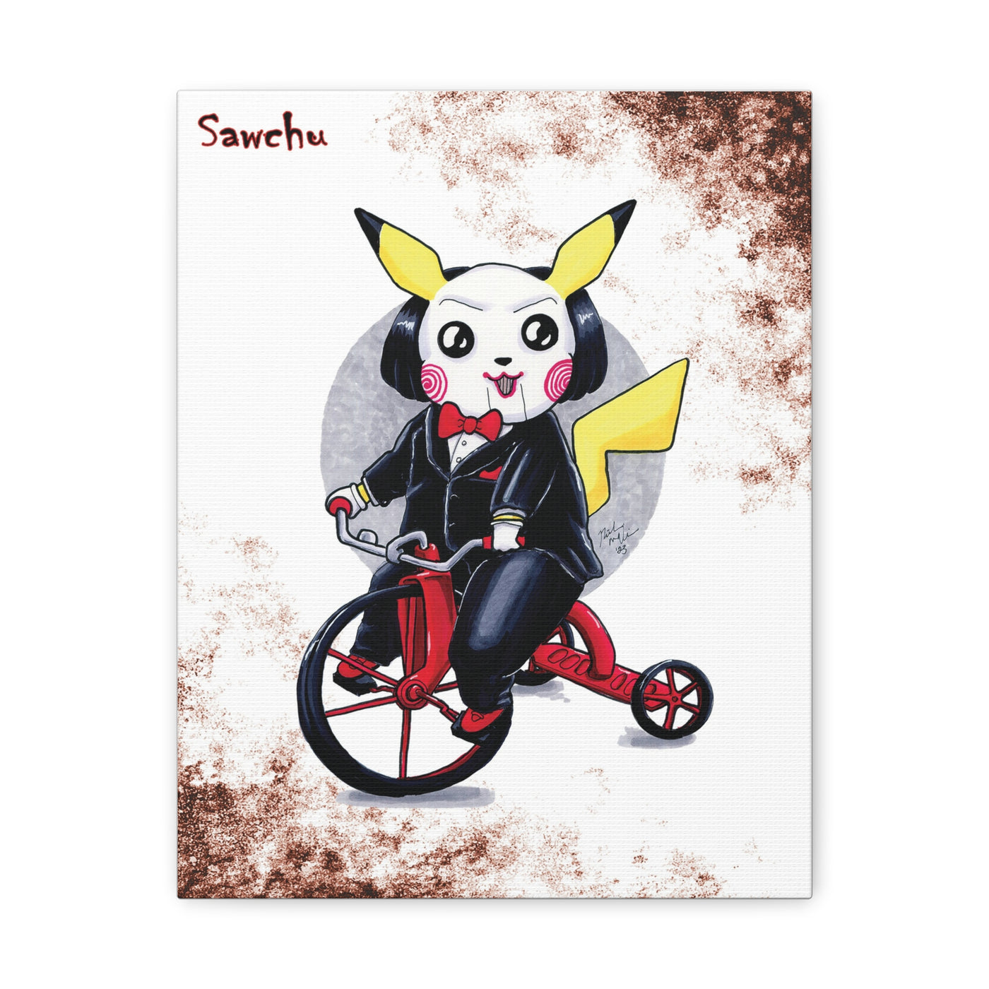 Sawchu - Horrorchu Mashup Canvas Print