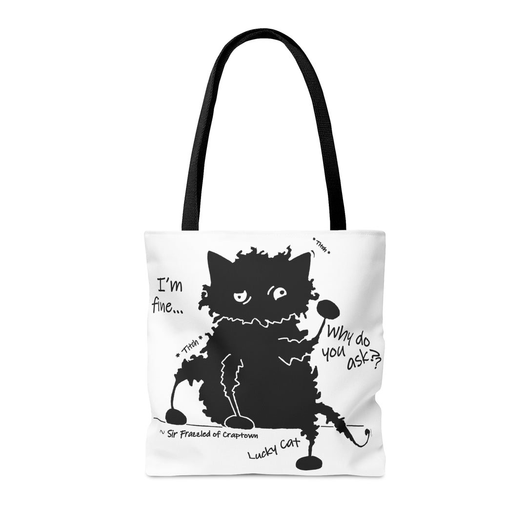 Lucky Cat - Sir Frazzled of Craptown AOP Tote Bag