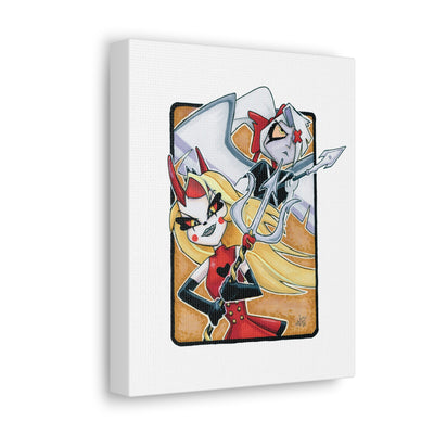 Battle Angels Fan Canvas Print