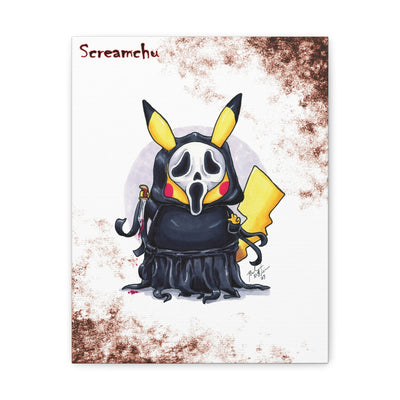 Screamchu - Horrorchu Mashup Canvas Print