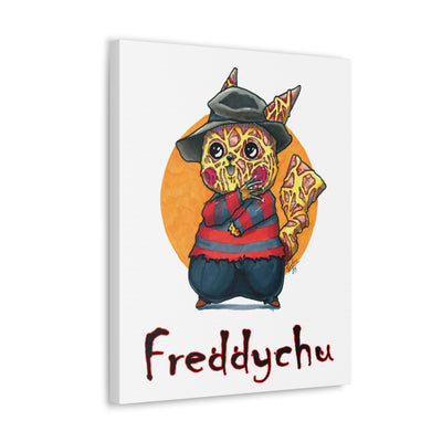 Freddychu - Horrorchu Mashup Canvas Print  w/Text