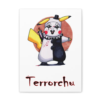 Terrorchu - Horrorchu Mashup Canvas Print  w/Text