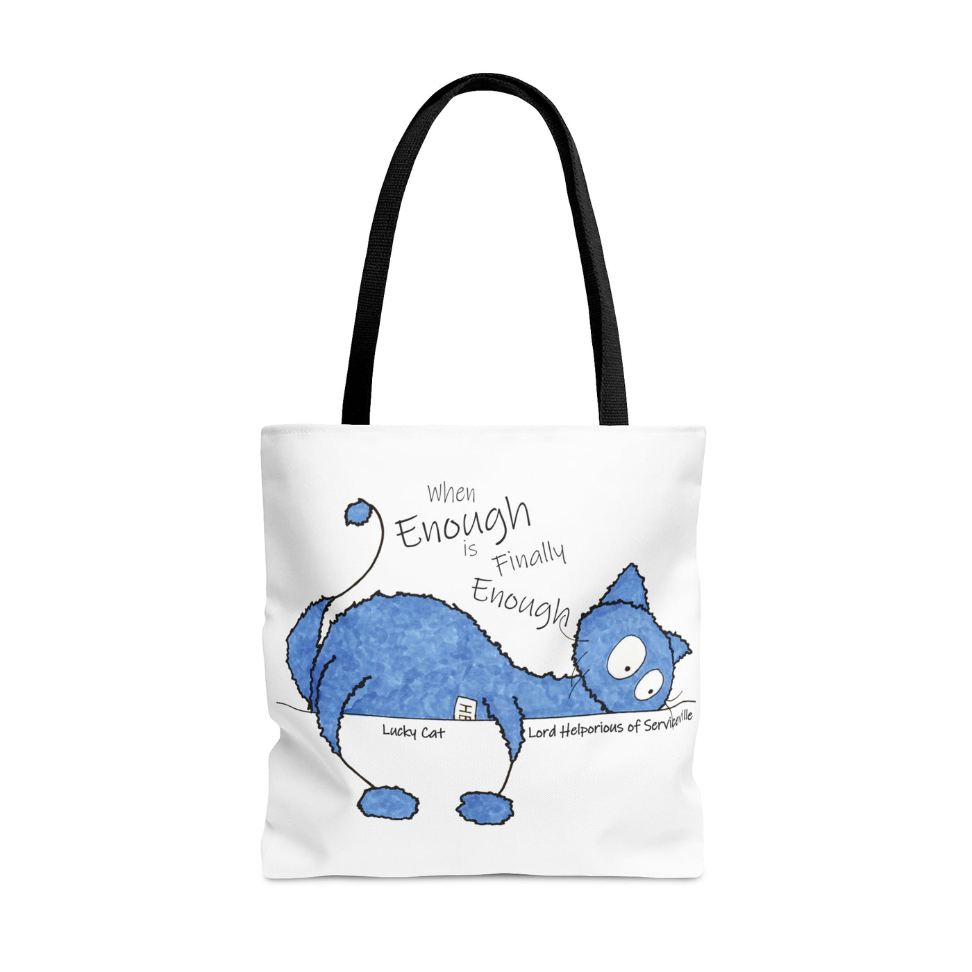 Lucky Cat - Lord Helporious of Serviceville - AOP Tote Bag