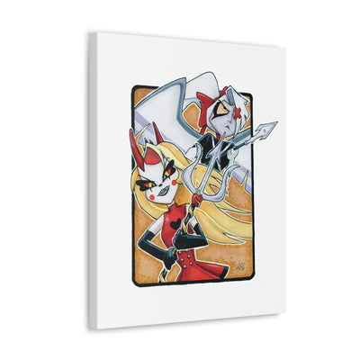 Battle Angels Fan Canvas Print