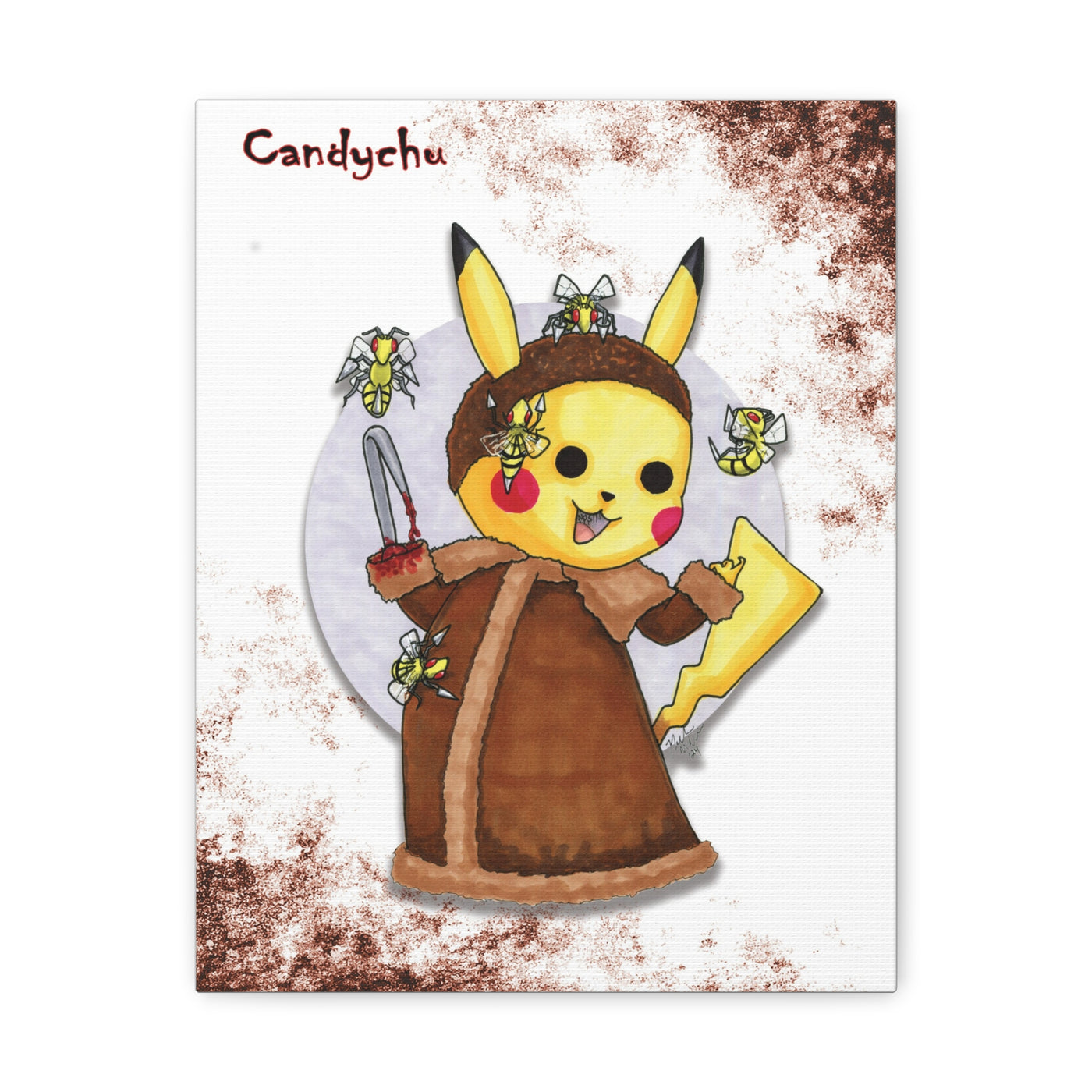 Candychu - Horrorchu Mashup Canvas Print Series 2