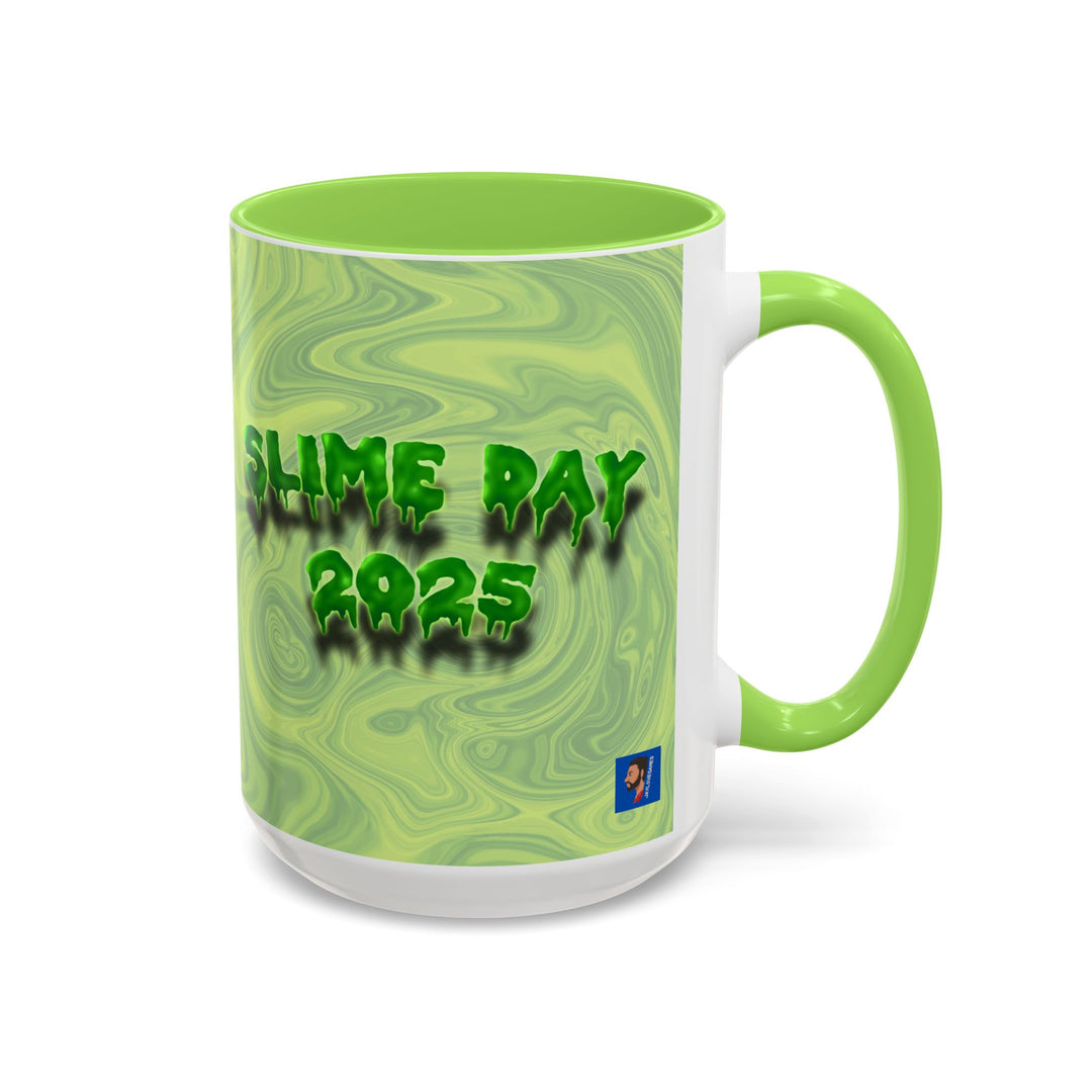 Slime Day 2025 (8 streamaversary) Swirl Mug — Colorful 11oz & 15oz Ceramic